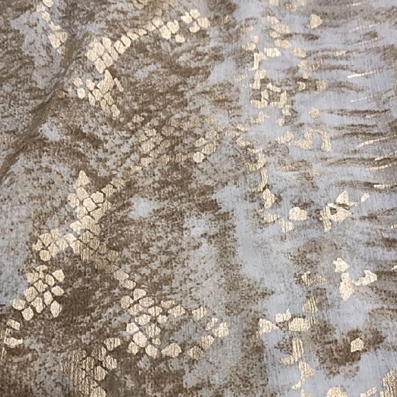 Solitaire Swim Cream & Gold Sheer Animal Print Pool Party Cruise Pants - Picture 11 of 13